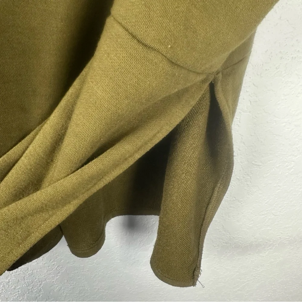 Free People Oversized Olive Power Play Lace Up Hooded Poncho OS (S-M-L)